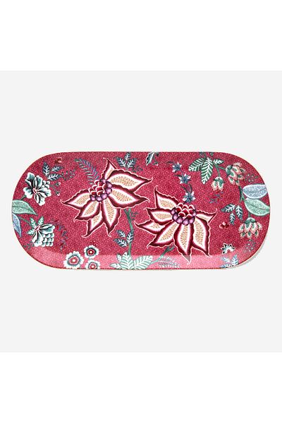 Pip Studio Flower Festival Red Porcelain Service Plate 33 Cm