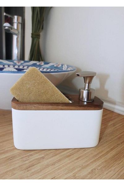 The Mia ΔΙΑΝΟΜΗ ΥΓΡΟ ΣΑΠΟΥΝ WOODY WHITE SPONGE 420ML