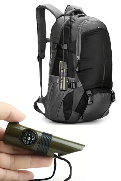 Buffer ® 7si 1arada Acil Durum Düdüğü,El Feneri, Termometre,Pusula,Büyüteç,Depolama Bölmeli Kampçı Dü