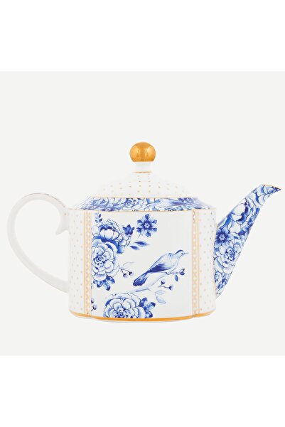 Pip Studio Royal White Mavi Beyaz Porselen Demlik 950 Ml