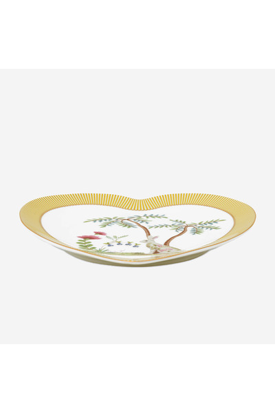 Pip Studio La Majorelle Sarı Porselen Kalpli Tabak Seti 21,5 Cm