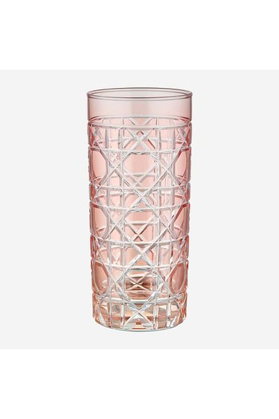 CHIARA ALESSI Gloria Dried Rose Glass Water Cup 485 ml