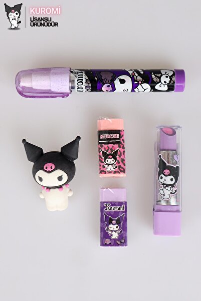 kuromi DEKOMUS İLE YENİ SEZON LİSANSLI KUROMI "FULL" SİLGİ SETİ 3D SİLGİ,ROKE...