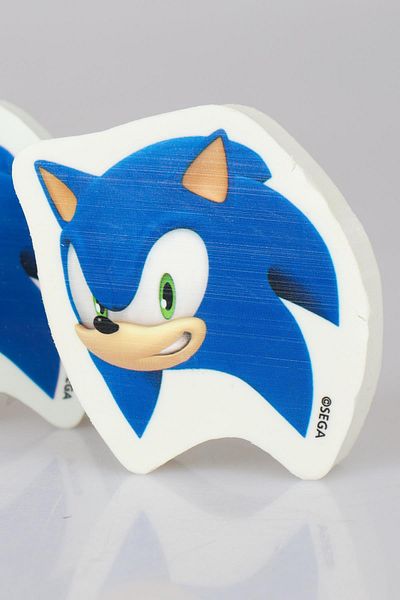 Sonic الموسم الجديد - سونيك 2 المرخص، 2 ممحاة قابلة للتركيب على قلم الرصاص