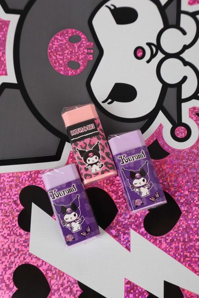 kuromi NEW SEASON LICENSED KUROMI 2 PIECES ERASER