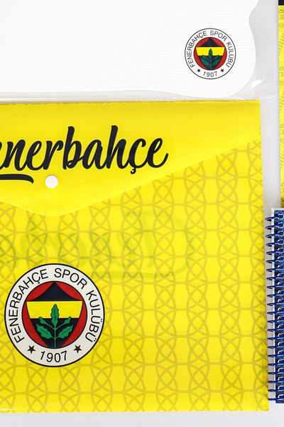 Fenerbahçe ملف سريع مرخص للموسم الجديد - لوحة مذكرة، لوحة كتابة، حصالة على شكل حيوان ومجموعة أقلام