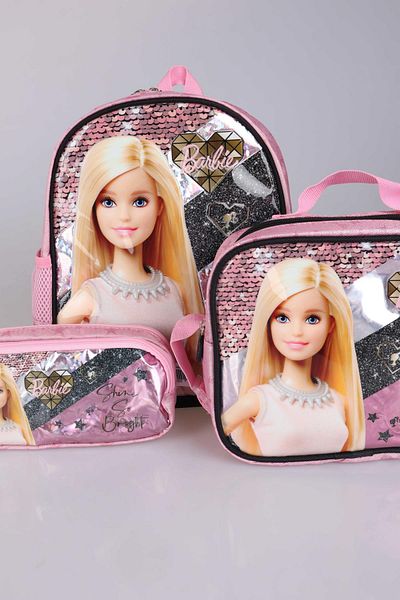 Barbie Σετ νηπιαγωγείου με άδεια 32 εκ. - Μονό διαμέρισμα, στυλό και κουτί γεύματος
