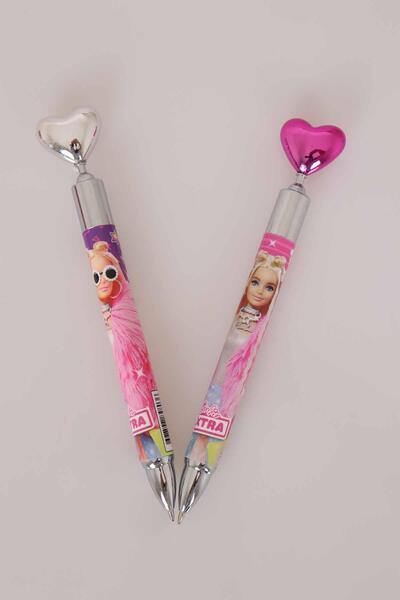 Barbie LİSANSLI  KALP BAŞLIKLI VERSATİL UÇLU KALEM 0.7 MM