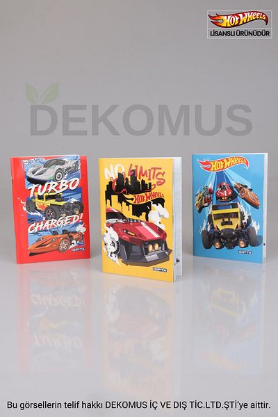 HOT WHEELS Blocnotes cu dungi Hot Wheels A6 cu licență pentru sezonul nou