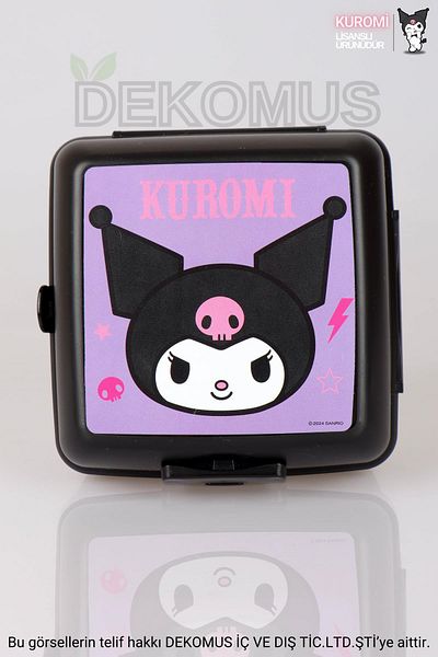 kuromi صندوق غداء / صندوق غداء مكون من قطعتين من DEKOMUS Kuromi مرخص للموسم الجديد