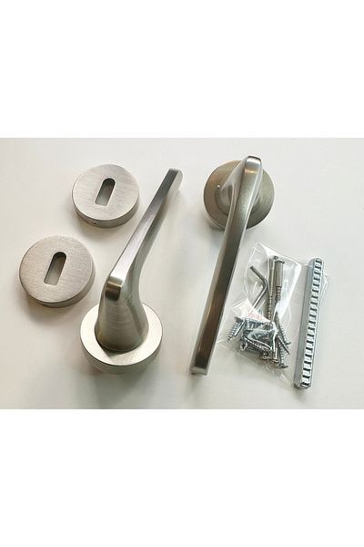 Hafele Eloy Satin Room Door Handle