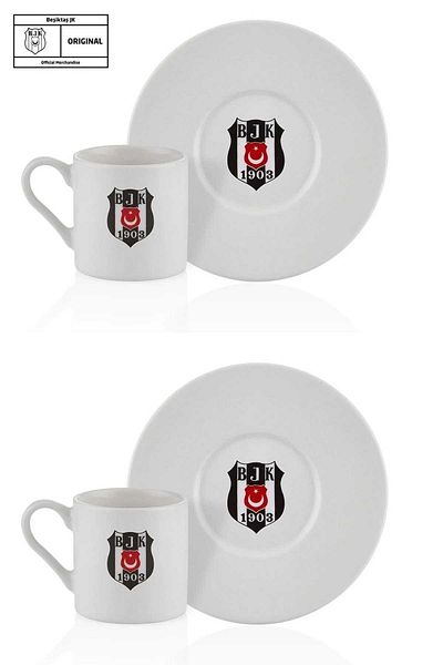 Beşiktaş Licensed Set of 2 Porcelain Cups