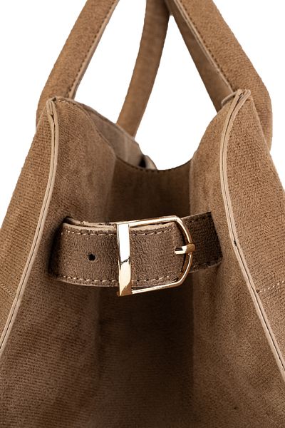 minebag Suede Women's Handbag Dose Mink