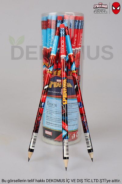 SPIDERMAN Spiderman Licensed Pencil with 2 Erasers