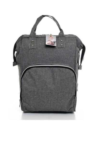 Sahra Stain Resistant Waterproof Mother Baby Care Backpack with Thermal Bottle Compartment and Hanger Apparatus