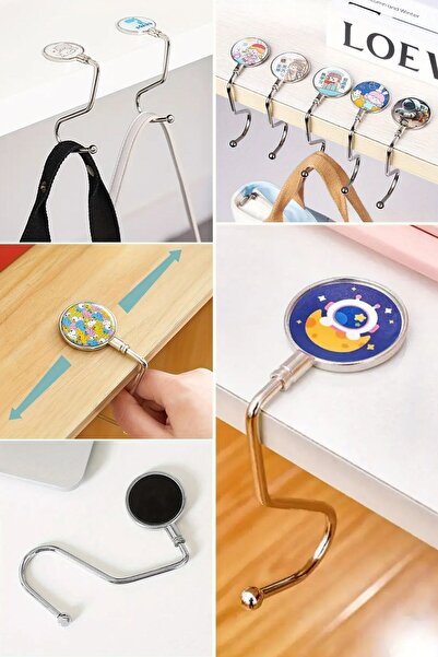 Buffer ® Сумка, яку можна прикріпити до столу Сумка типу Практична металева гачка для сумки