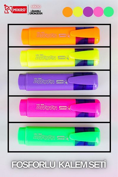 Mikro Micro 5 Color Phosphorus Pen Set