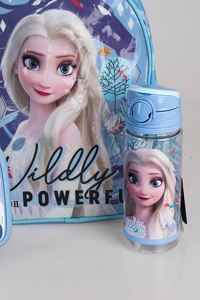 ELSA Dekomus Licențiat - Geantă de grădiniță înghețată de dimensiuni mici de 32 cm, recipient pentru prânz și recipient de 500 ml