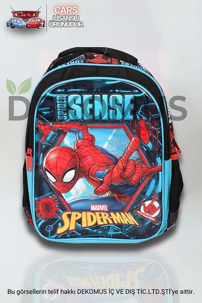 SPIDERMAN 2 Layer Licensed School and Lunch Box - Pen Bag Included