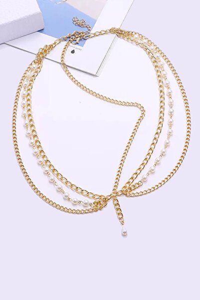 New Obsessions Pearl Detailed Hand-Safa Women's Forehead