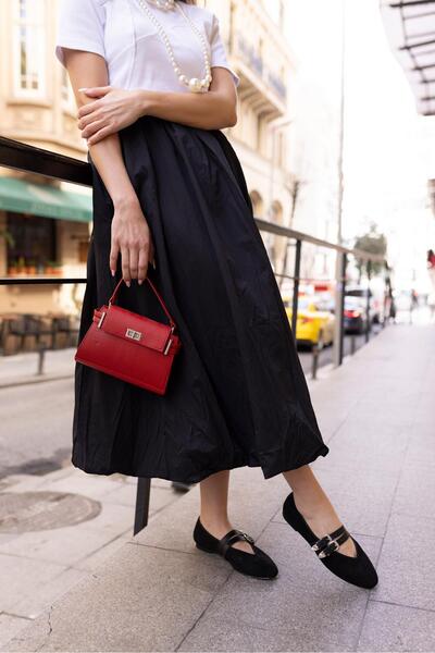 carweza Almira Black Suede Casual Παπούτσια