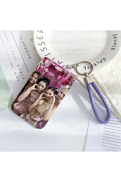 Kpop Dünyasi Blackpink Hard Cover Card Holder/Keychain