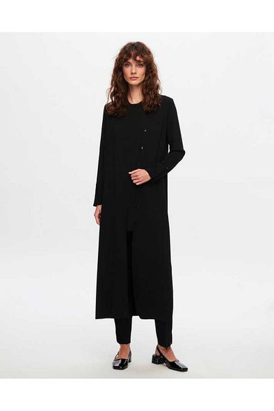 MISS DALIDA T24Y-9021 MISSDALIDA CLEAN CUT FLAT COLOR BUTTONED HIRKA