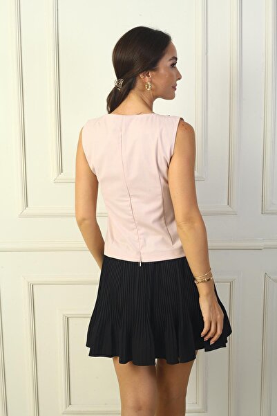 By Saygı Μπλούζα με γιακά με φερμουάρ