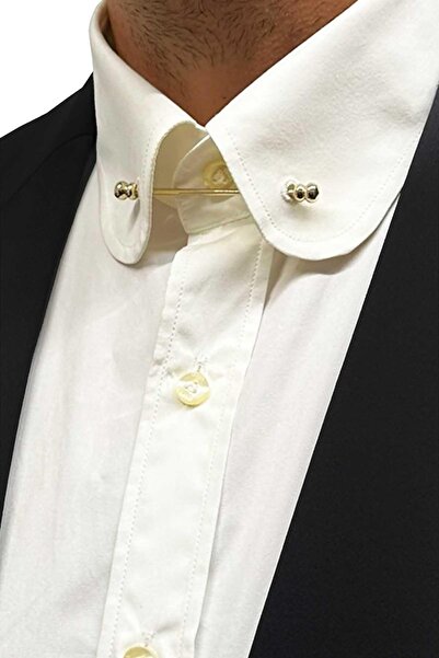 Kravatkolik Altın Renk Gömlek Yaka İğnesi GI246