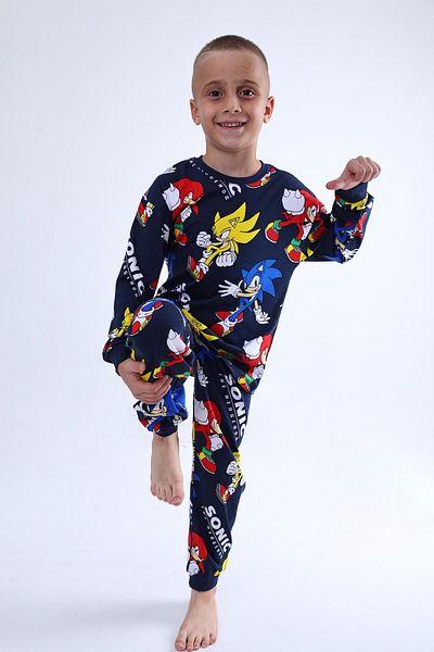 stella kids Sonic Printing Men's Pjama Suit (100% Cotton)