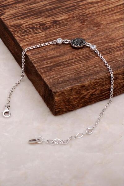 Sümer Telkari Taşlı Tasarım Gümüş Bileklik 3174