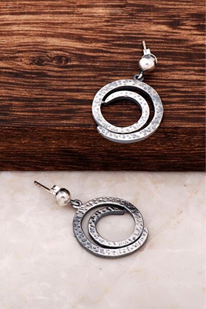 Sümer Telkari Yaşam Boşluğu Tasarım Elişi Gümüş Küpe 4271