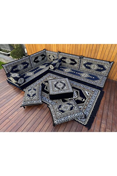 Kayra Export Şark Köşesi Takımı Konsepti Lacivert Anadolu Modeli Koltuk Takım...