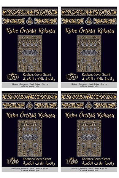 ESVED Dolap Ve Çekmece Kokusu Kabe Örtüsü Kokusu - 4 Adet