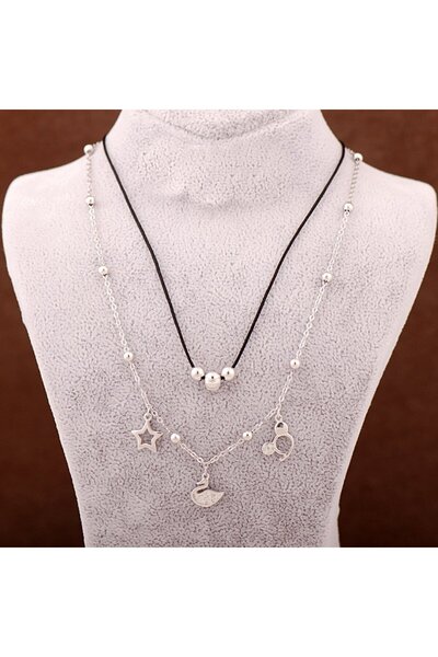 Sümer Telkari Choker Tasarım Gümüş Kolye 3446