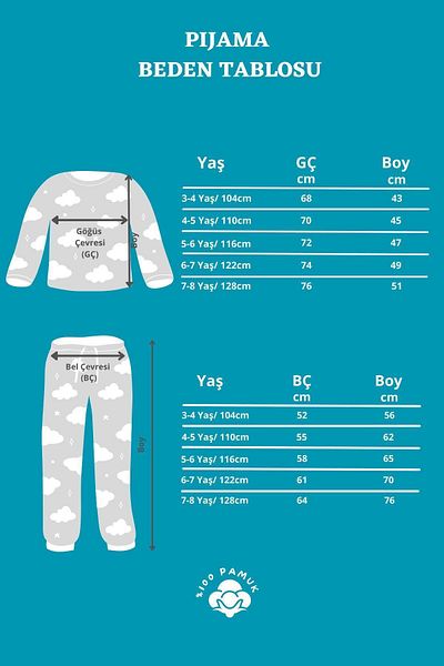 Minik Dolap Set de pijamale pentru copii Astronaut Puppy 100% bumbac