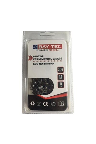 Baytec BAY-TEC MK1870 BENZİNLİ KESİM MOTORU ZİNCİRİ 3/25-1.3mm-34 DİŞ