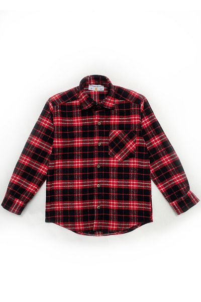 Doctor junior Boy's Red Black Lumberjack Shirt