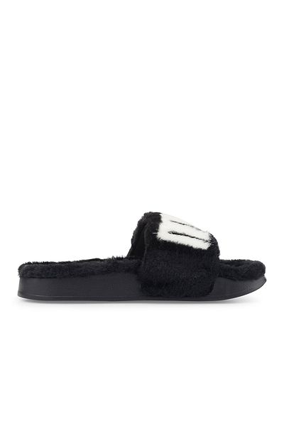 Puma Γυναικείες μαύρες παντόφλες Leadcat 2.0 Fuzz