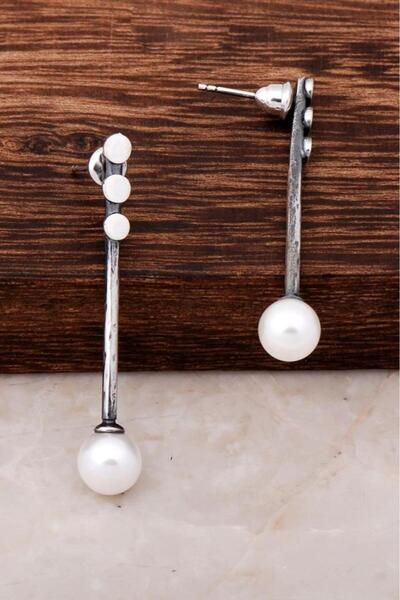 Sümer Telkari İnci Tasarım Elişi Gümüş Küpe 4274