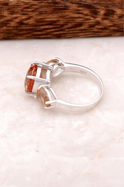 Sümer Telkari Renk Değiştiren Sultan Taşlı Tria Gümüş Yüzük 2042