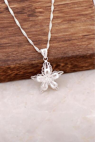 Sümer Telkari Telkari Işlemeli El Yapımı Gümüş Kolye 6236