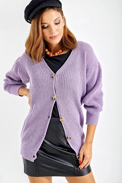 By Saygı Cardigan lung cu nasturi