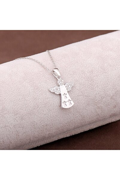 Sümer Telkari Melek Tasarım Gümüş Kolye 2945
