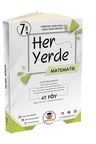Zeka Küpü Yayınları 7. Sınıf Her Yerde Matematik 47 Föy