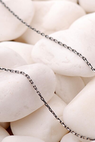 Sümer Telkari Oksitli Forse 50 Cm Gümüş Zincir 47