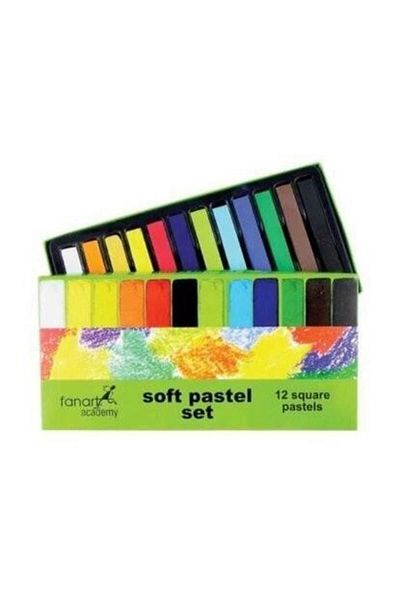 LİSANS Fanart Academy 12 Color Powder Pastel Set