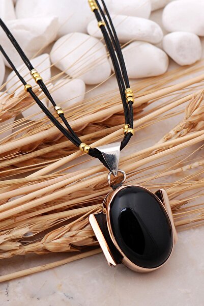 Sümer Telkari Oniks Taşlı Elişi Gümüş Kolye 39