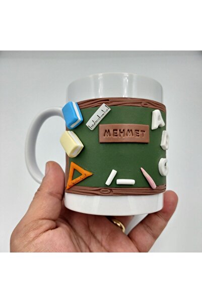 kuphane 3d Kabartma Öğretmene Hediye Kupa Kişiye Özel El Yapımı Öğretmenler G...