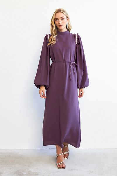VAVİNOR Lilac Nova Shoulder Detail Dress